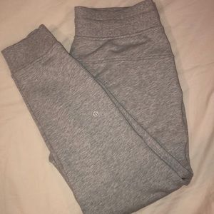 Lululemon warm down joggers - light grey